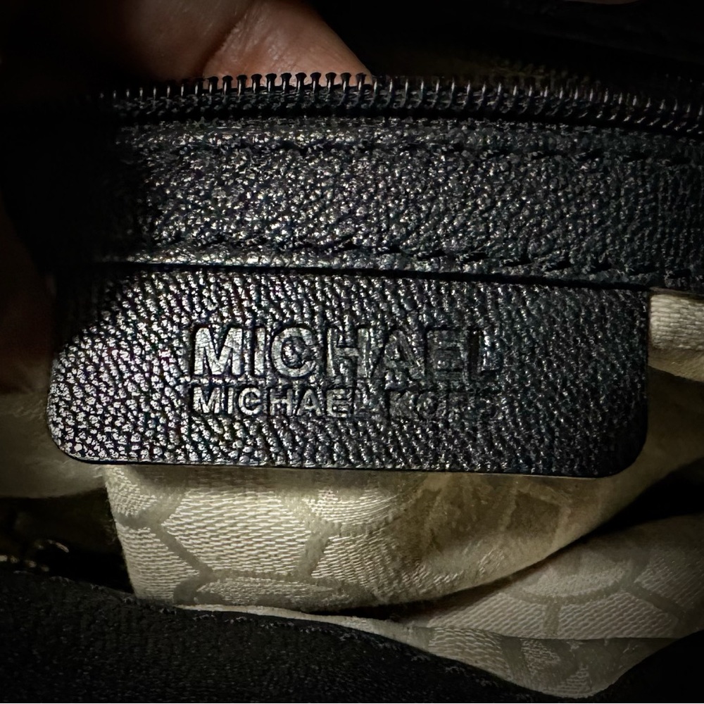 Michael Kors Black and Gold Satchel with Structured Design - Picture 8 of 17